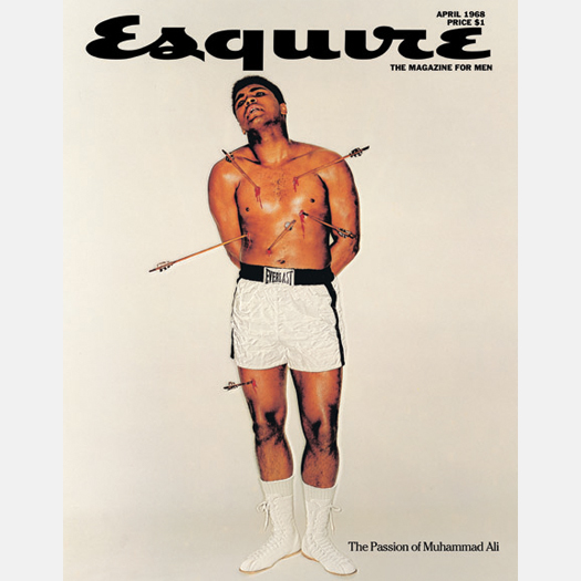 Muhammad Ali as St. Sebastian for a 1968 cover of Esquire